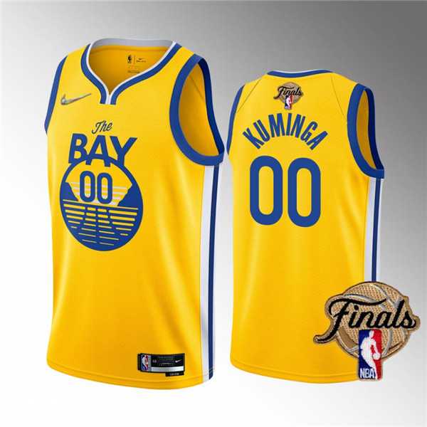 Men & Youth Customized Golden State Warriors Active Player 2022 Yellow Finals Stitched Jersey
